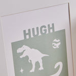 Personalised Natural History Museum™ Dino Explore Wall Art 