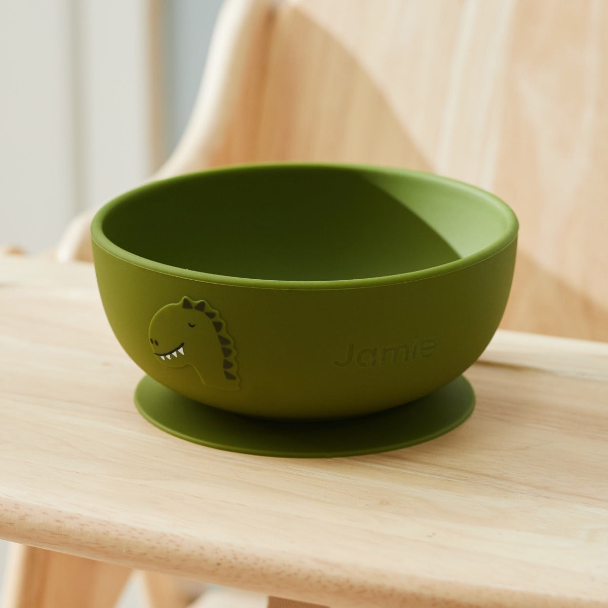 Personalised Trixie Mr. Dino Silicone Suction Bowl