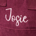 Personalised Big Name Berry Cord Mini Backpack