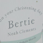 Personalised Dove Christening Wooden Money Box