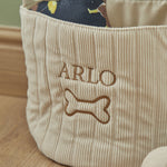 Personalised Dog Bone Cord Basket