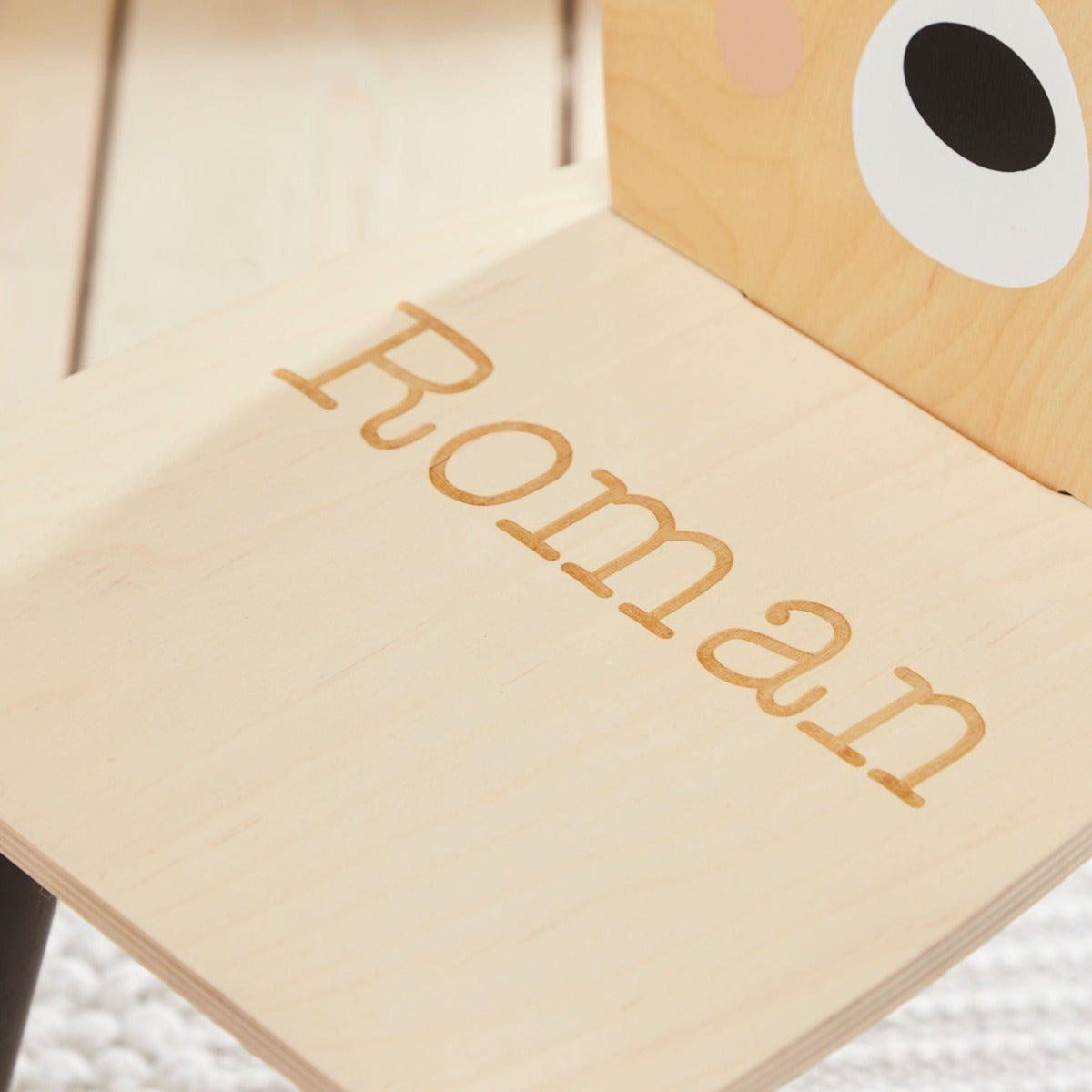 Personalised Tenderleaf Bear Design Children's Chair