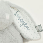 Personalised Grey Bunny Soft Toy For Gift Set
