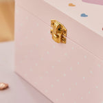 Personalised Wooden Heart Pink Jewellery Box FSC®