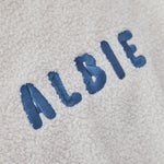 Personalised Capital Letter Name Round Borg Cushion