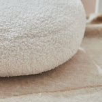 Personalised Name & Date Round Borg Cushion