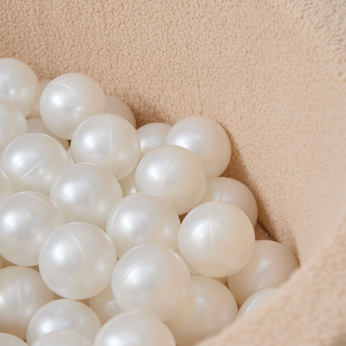 Personalised Born To Be Loved Caramel Borg Ball Pit