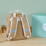 Personalised Breakfast Club Mini Caramel Cord Backpack
