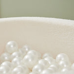 Personalised Mini Mono Teddy Cream Ball Pit