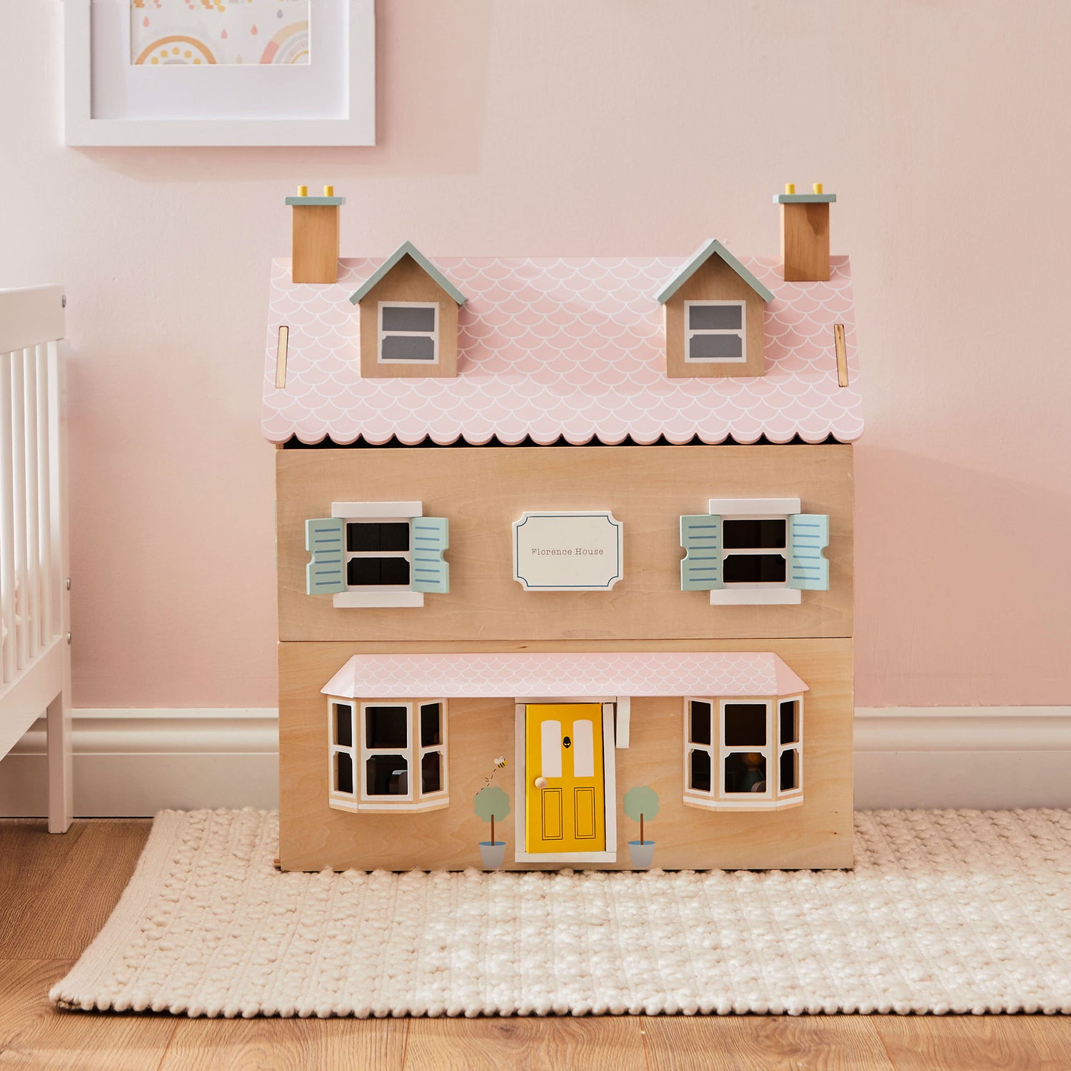 Personalised Colourful Wooden Doll’s House FSC®