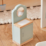 Wooden Doll’s House Bathroom Furniture Set