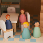 Wooden Doll Family Set