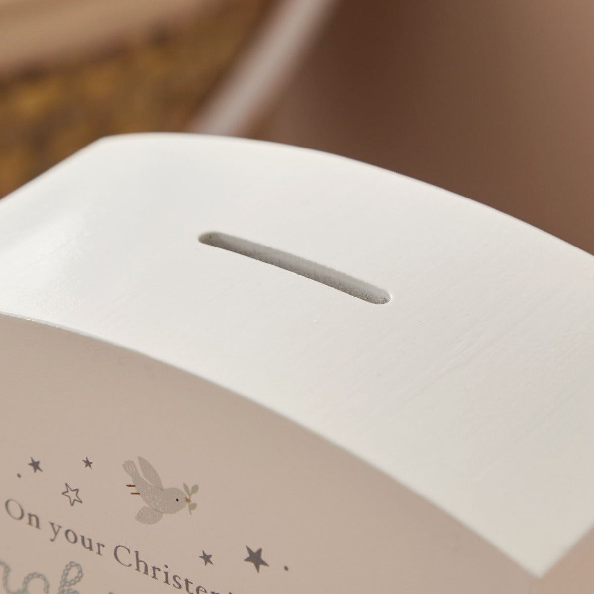Personalised On Your Christening Day Money Box FSC®