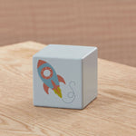 Blue Wooden Rocket Block FSC®