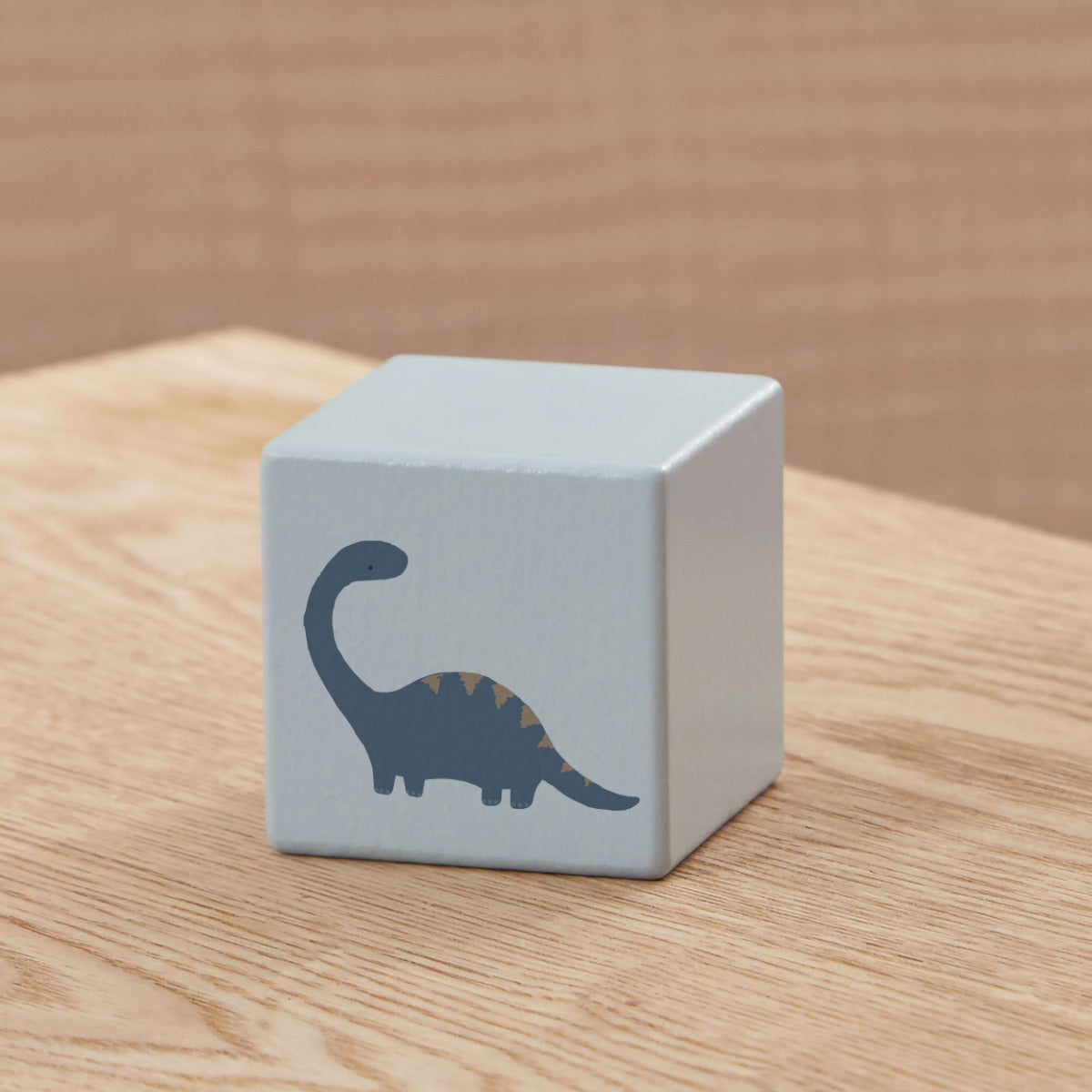 Blue Wooden Dinosaur Block FSC®