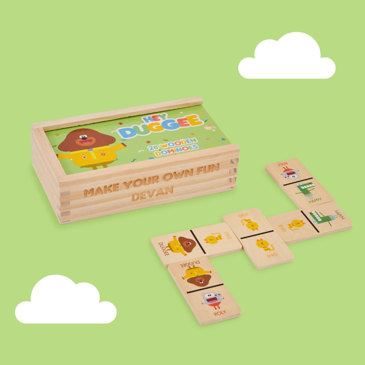 8th Wonder Personalised Hey Duggee Wooden Dominoes