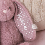 Personalised Dusky Mauve Bunny