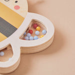 Personalised Just Bee Kids Wooden Bee Rattle FSC®