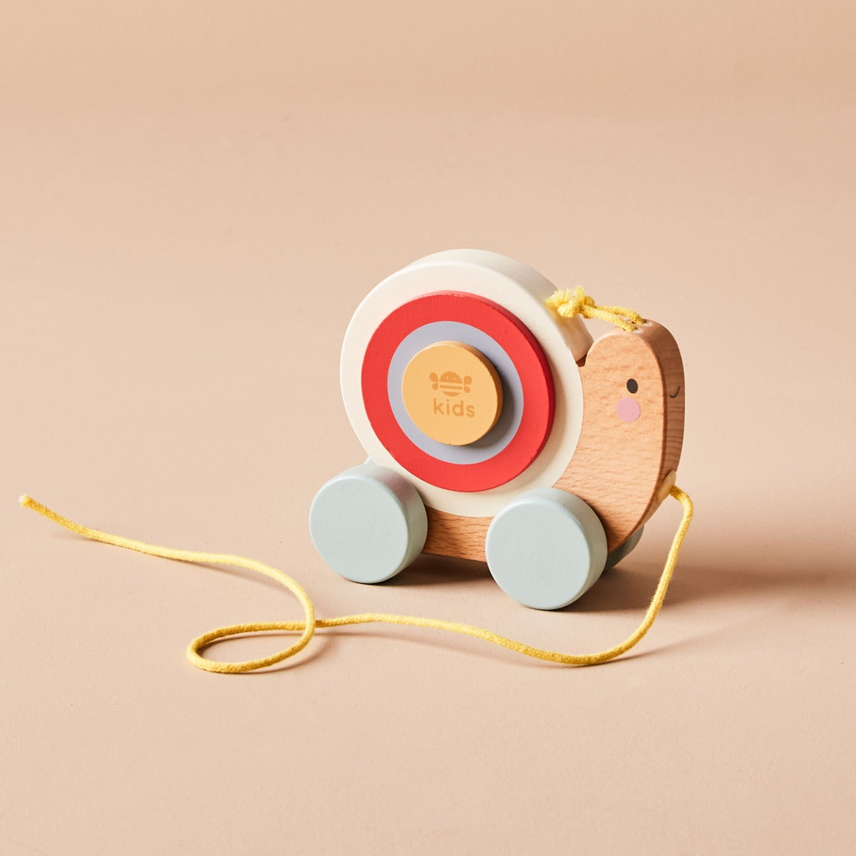 Personalised Just Bee Kids Wooden Pull-Along Snail