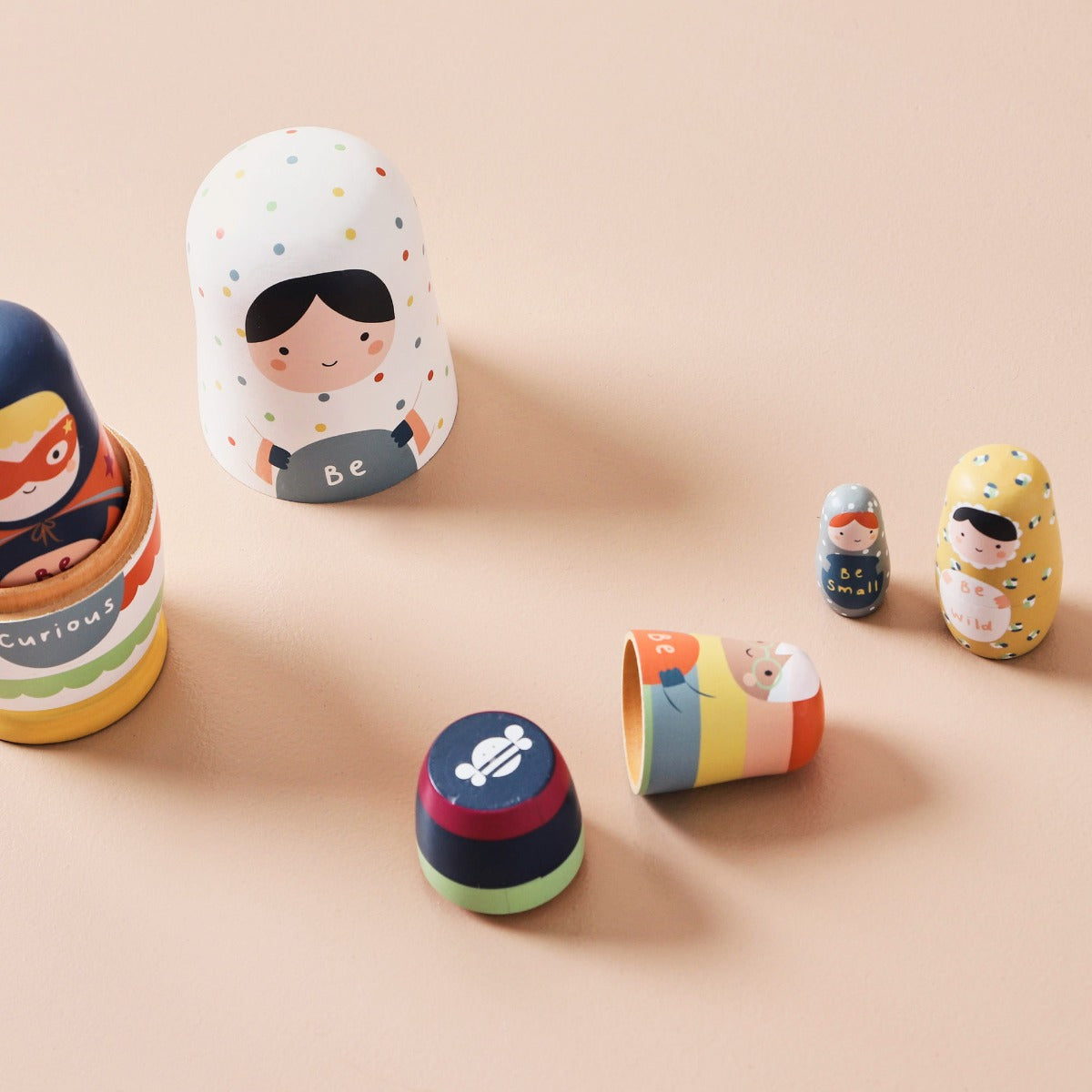 Personalised Just Bee Kids Wooden Nesting Dolls FSC®