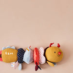 Personalised Just Bee Kids Activity Wiggle Back Caterpillar Toy