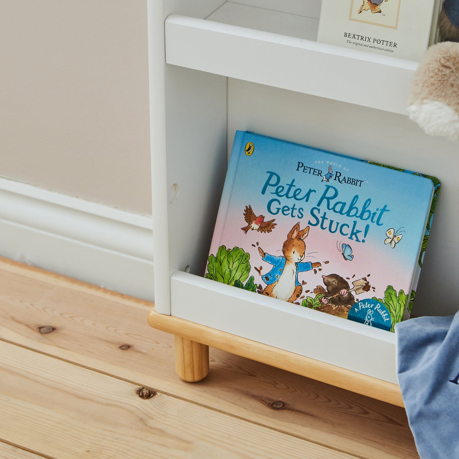 Personalised Peter Rabbit™ Blue Bookcase 