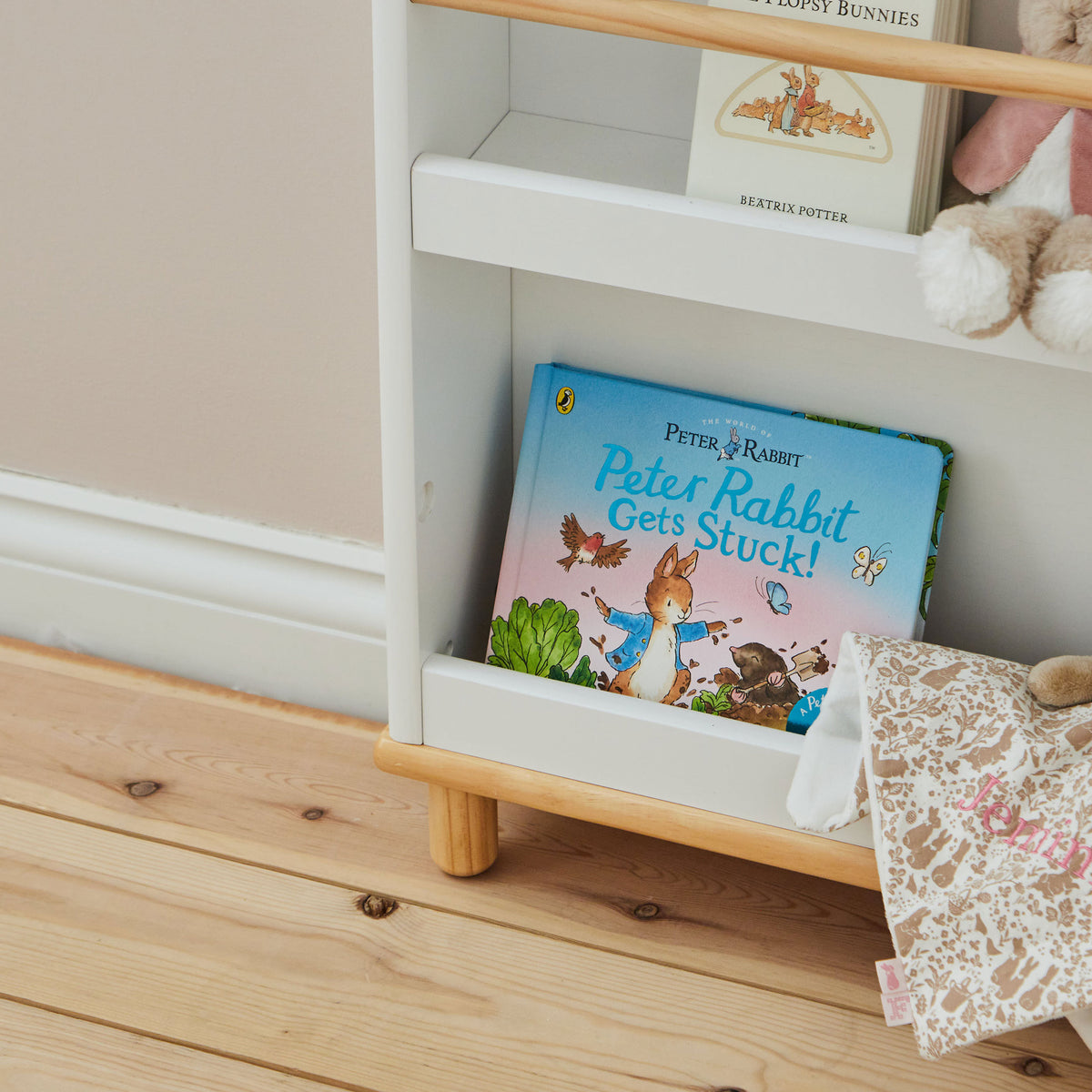 Personalised Flopsy Bunny™ Pink Bookcase