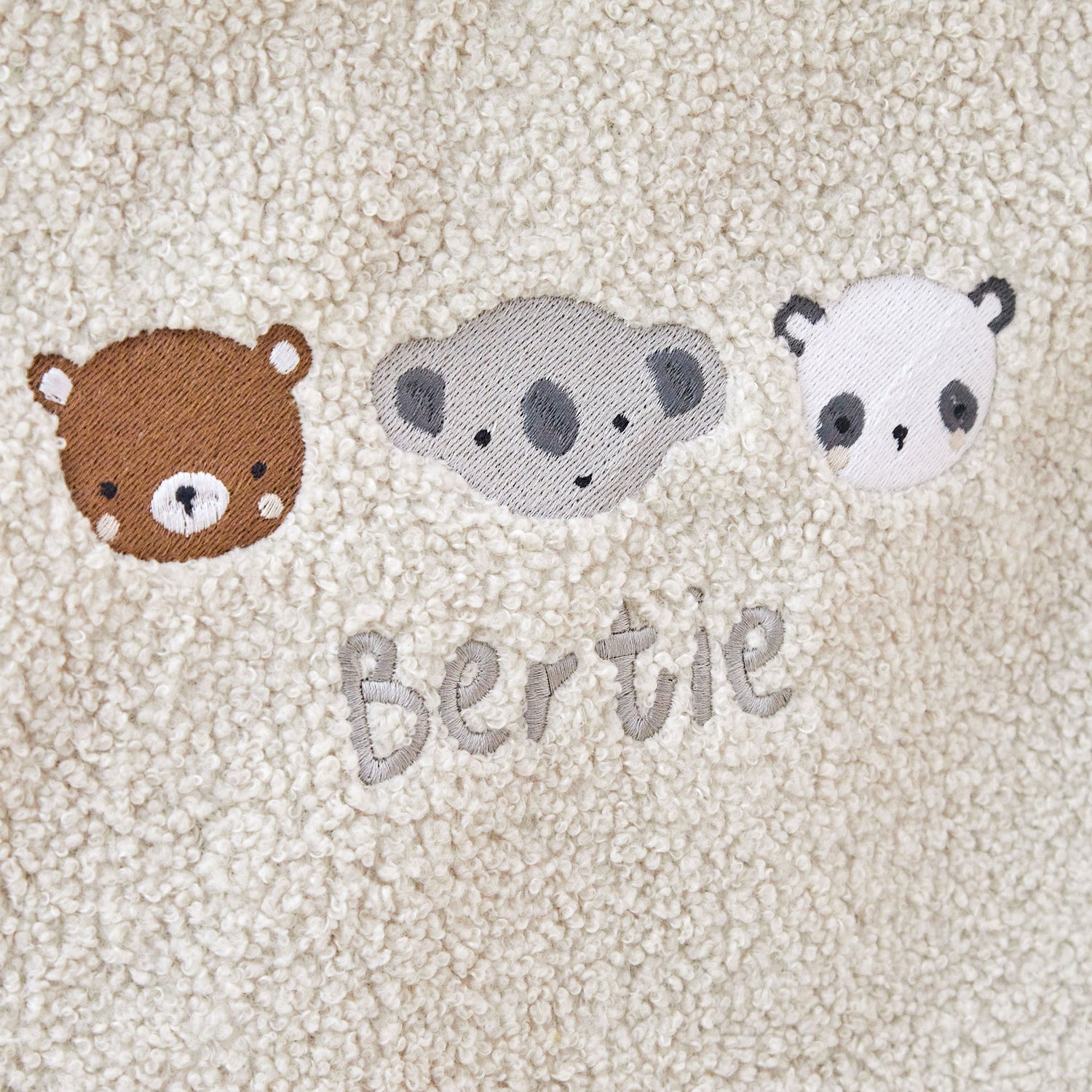 Personalised Mini Mono Ecru Bean Bag Filled Chair