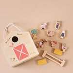 Personalised Just Bee Kids Wooden Farm House with Dolls FSC®