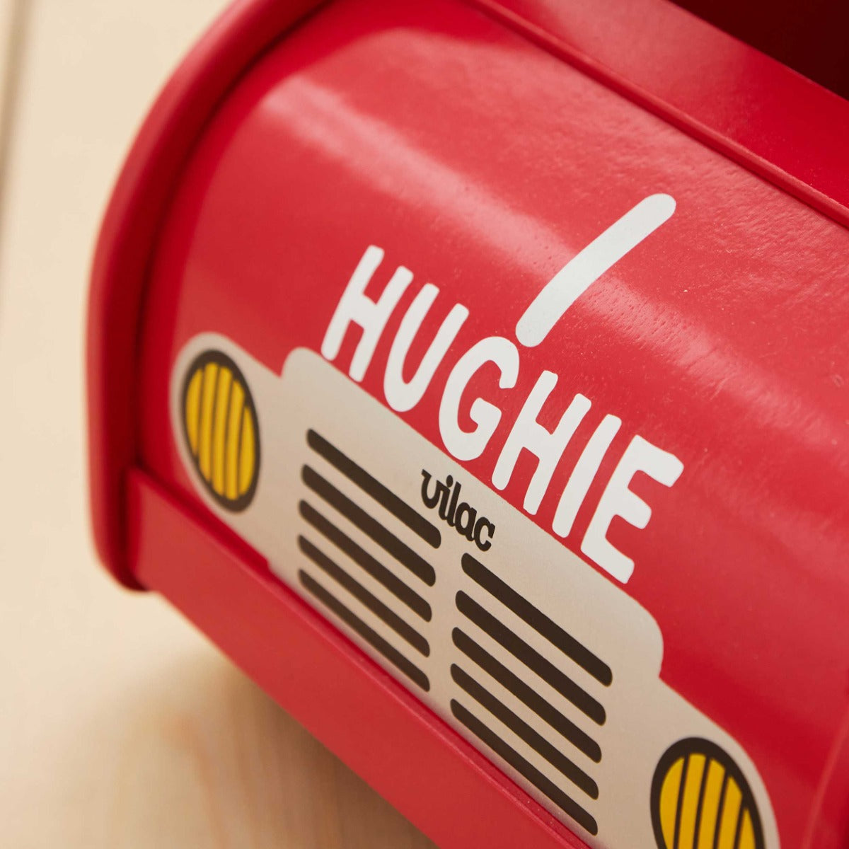 Personalised Vilac Wooden Fire Engine Walker