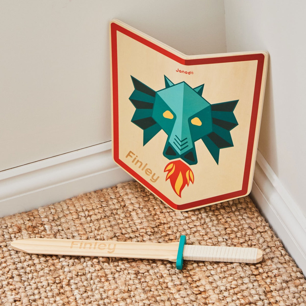 Personalised Janod Dragon's Knight Play Set 