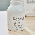 Personalised Big Cats Neutral Water Bottle 