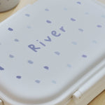 Personalised Blue Spot Lunch Box 