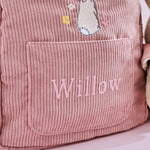 Personalised Flopsy™ Bunny Pink Cord Mini Backpack