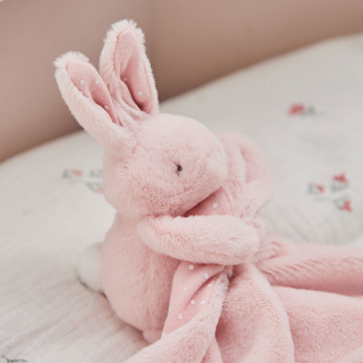 Personalised Born In 2026 Pink Bunny Comforter