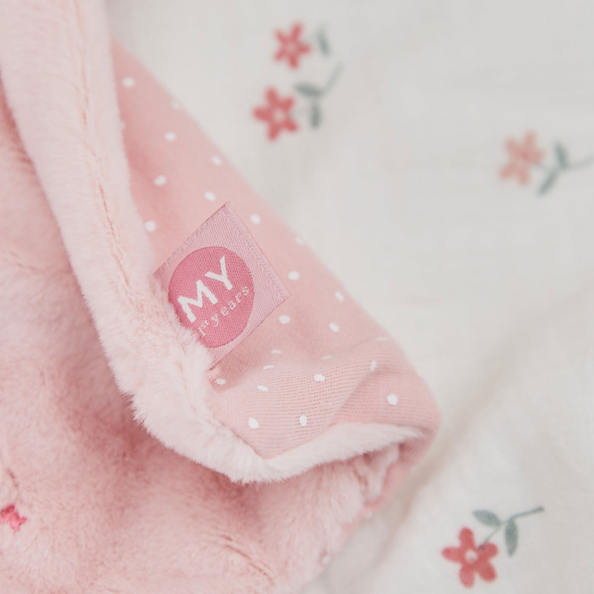 Personalised Born In 2026 Pink Bunny Comforter