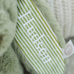 Personalised Sage Bunny Soft Toy 