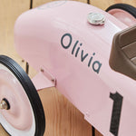 Personalised Pink Metal Ride On Car