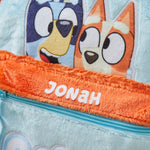 William Lamb Personalised Blue Plush Bluey Backpack