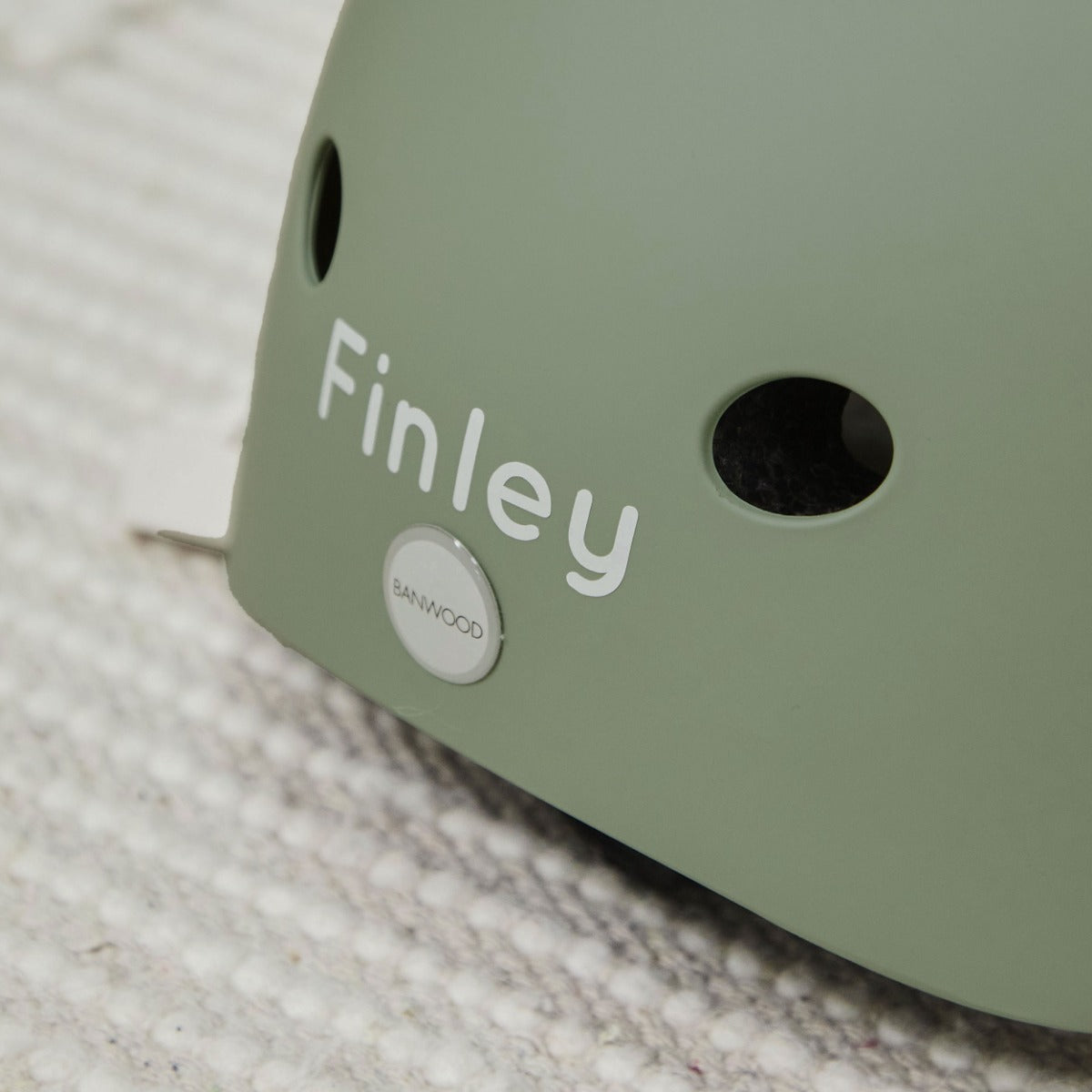 Personalised Olive Eco Banwood Helmet – My 1st Years