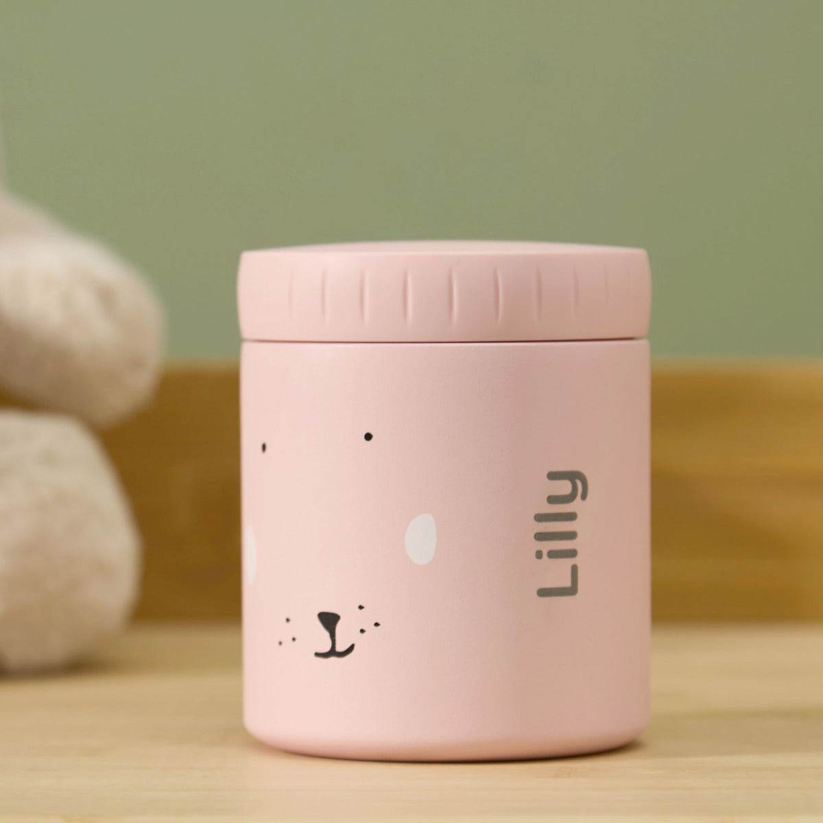 Personalised Trixie Mrs Rabbit Insulated Food Jar 