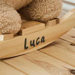 Personalised Nattou Caramel Bear Borg Rocker