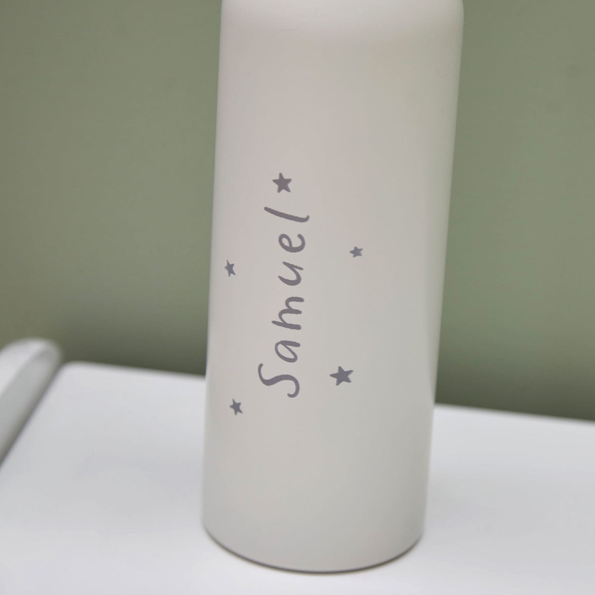 Personalised Name Engraved Ecru Large Bottle
