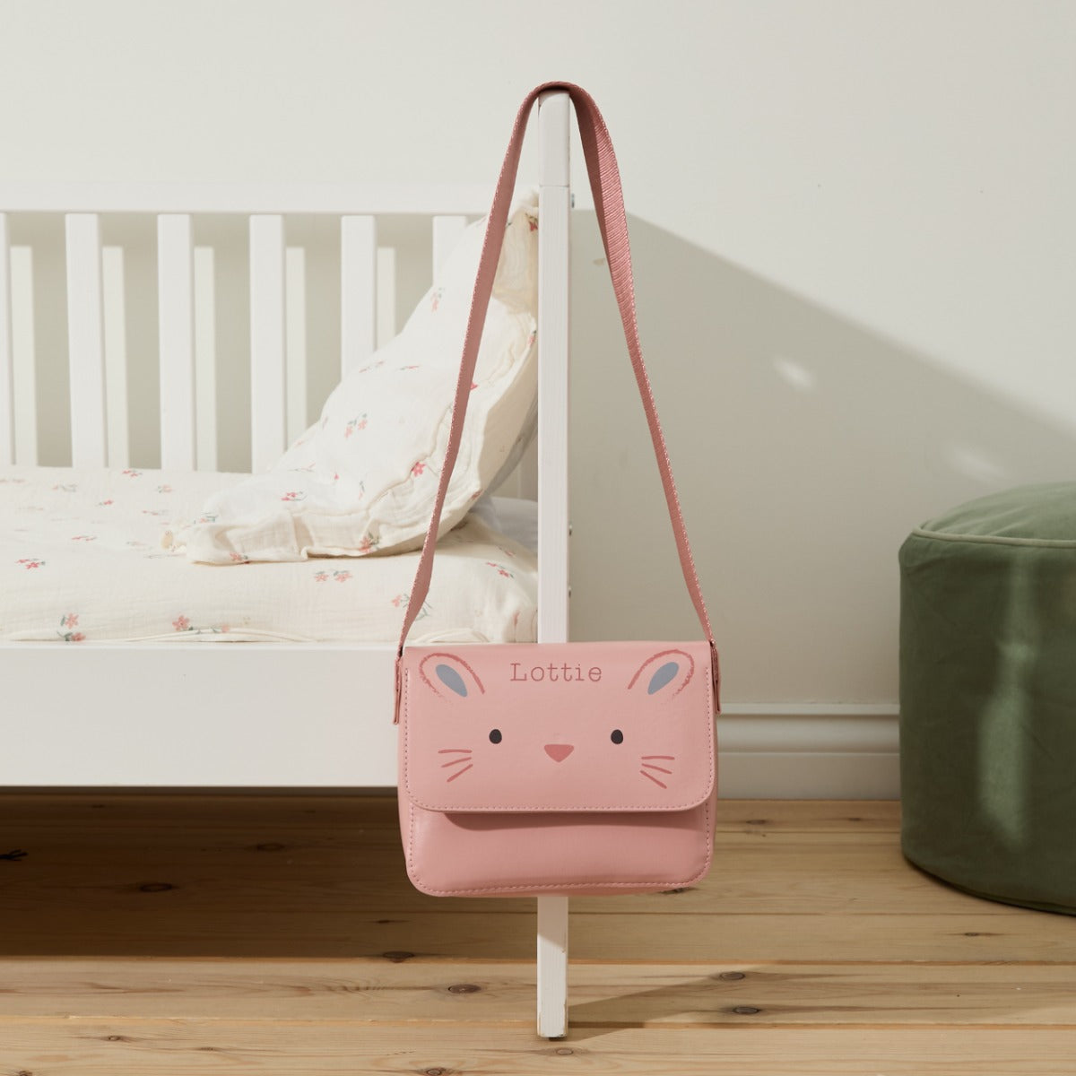 Personalised Bunny Pink Handbag