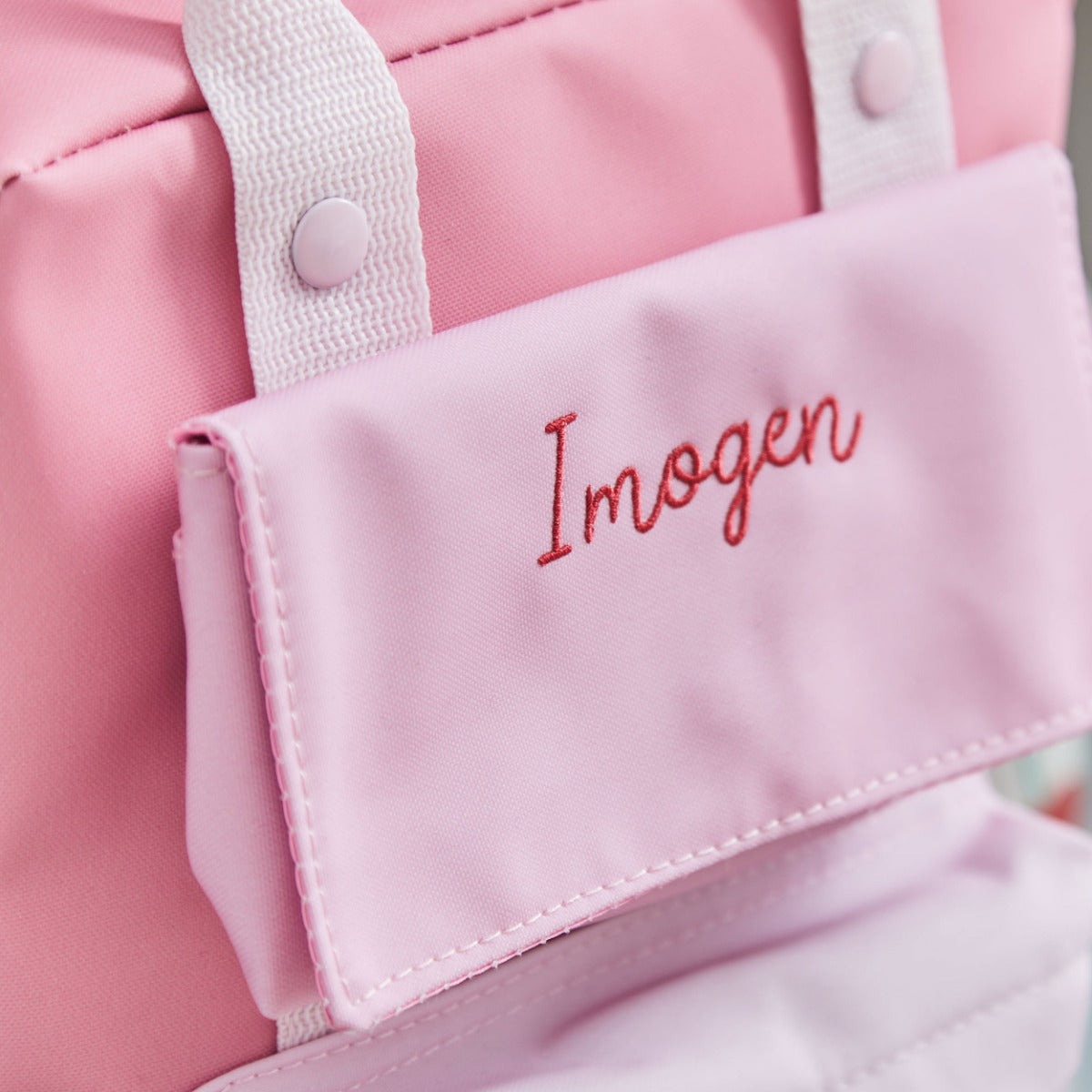 My Kids Personalised Cherries Medium Pink Backpack