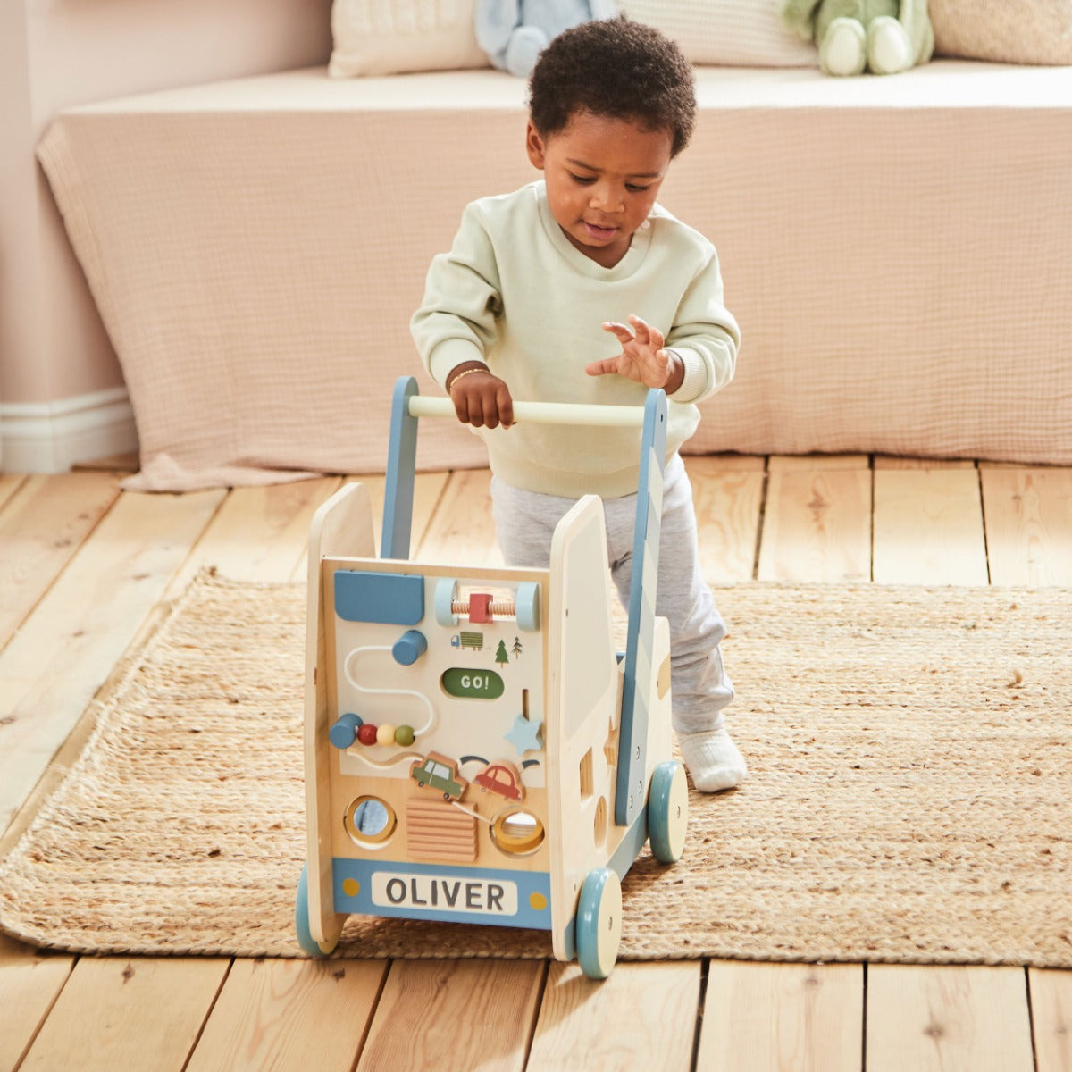Personalised Wooden Truck Activity Walker FSC®