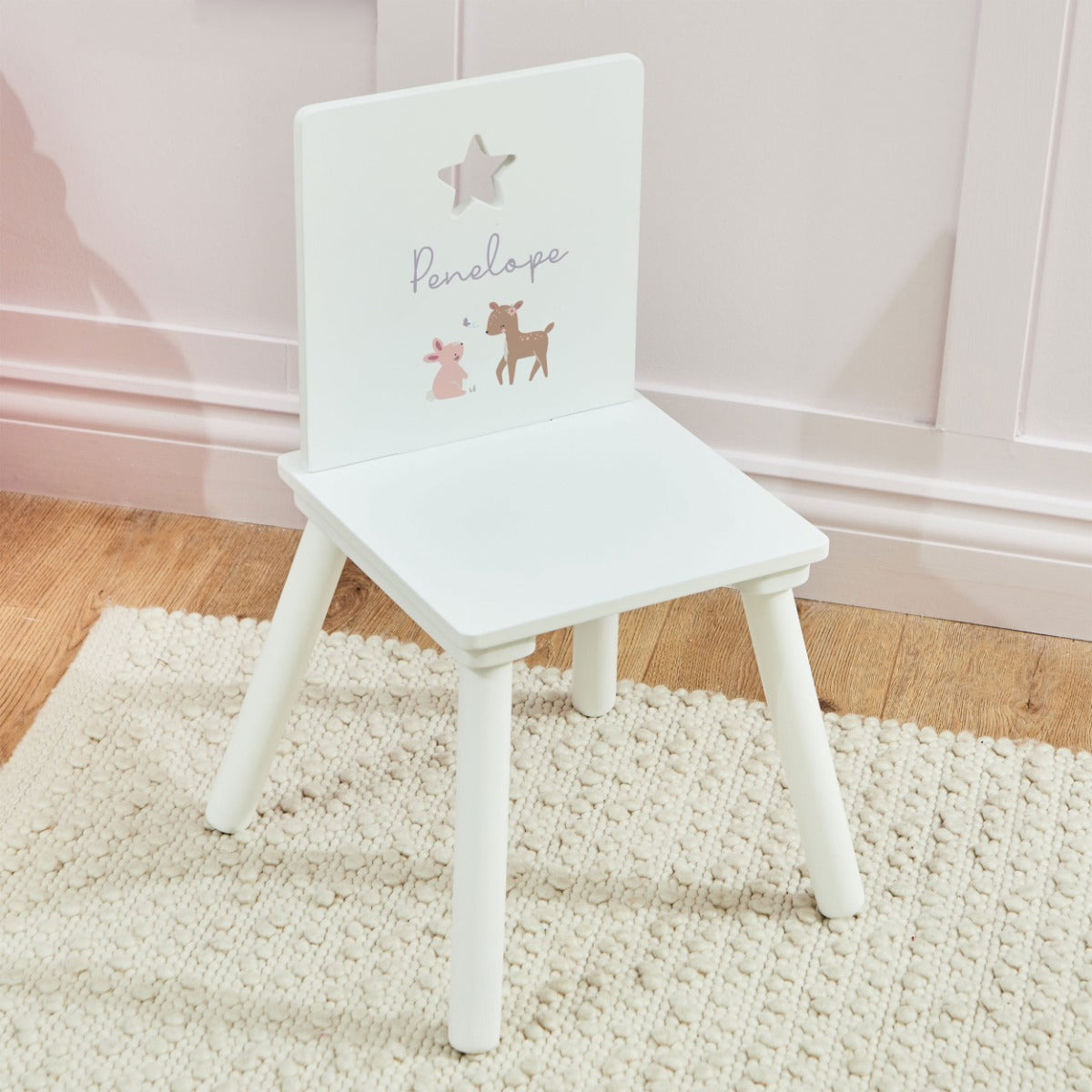 Personalised Woodland Wreath Table & Chairs Set 