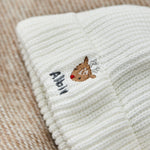 Personalised Rudolph Reindeer Ecru Beanie