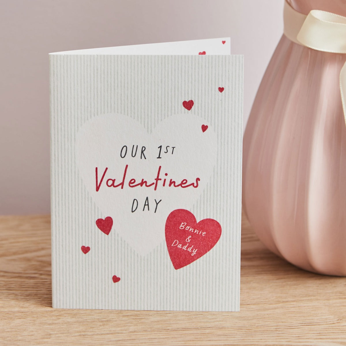Personalised Our 1st Valentine's Day Greeting Card