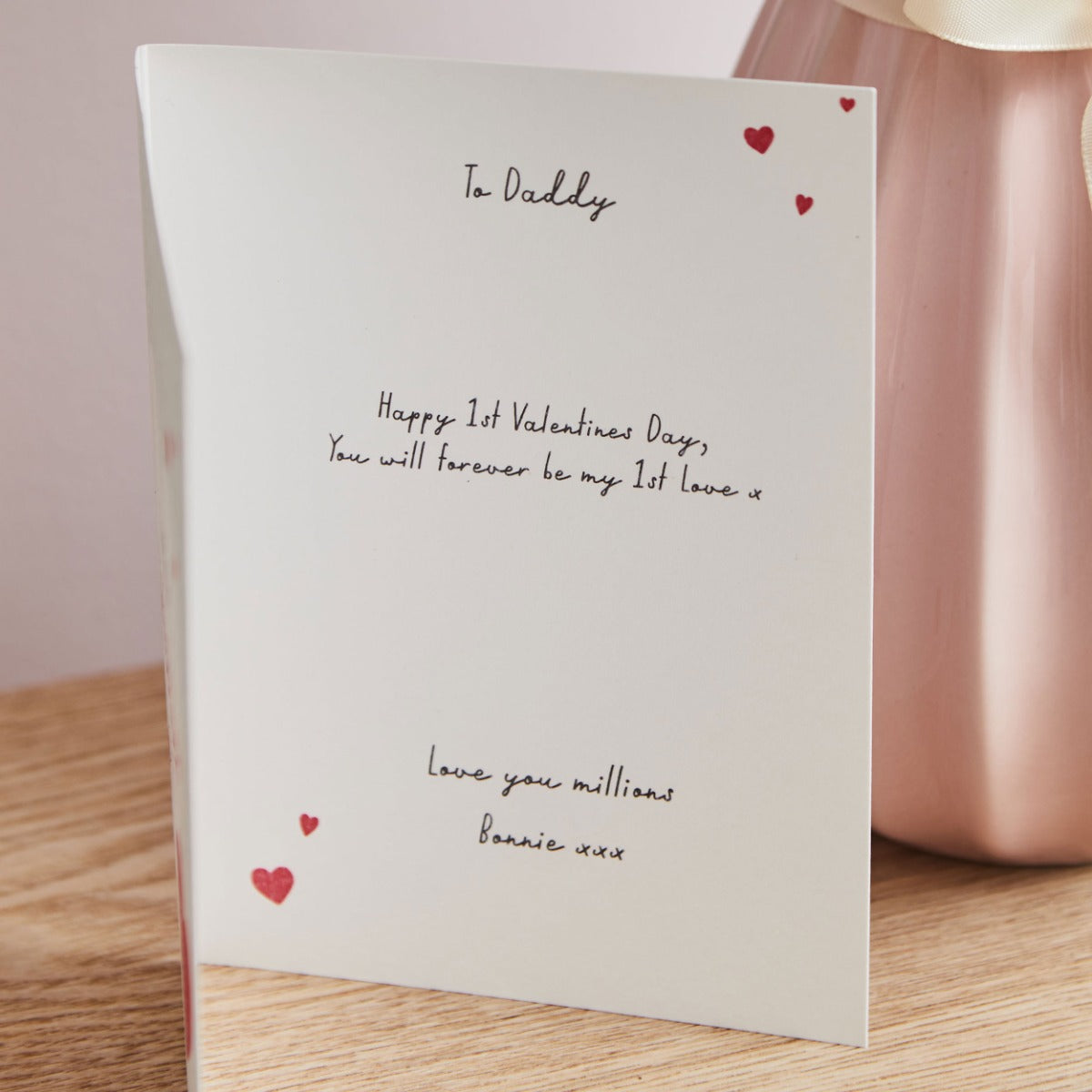 Personalised Our 1st Valentine's Day Greeting Card